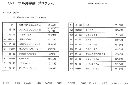 25お遊戯会